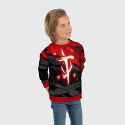 Свитшот детский Doom - neon red, цвет: 3D-красный — фото 2