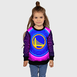 Свитшот детский Голден Стэйт Уорриорз звездный, цвет: 3D-черный — фото 2