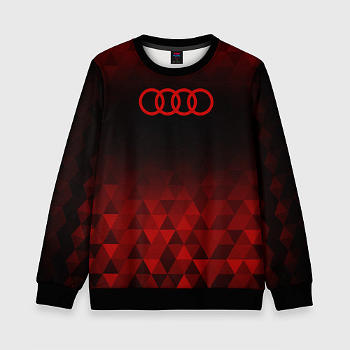 Детский свитшот Audi red poly / 3D-Черный – фото 1