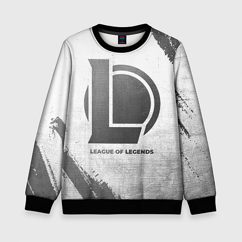Детский свитшот League of Legends - white gradient / 3D-Черный – фото 1