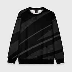 Свитшот детский Чёрный с серым абстракция полосы, цвет: 3D-черный