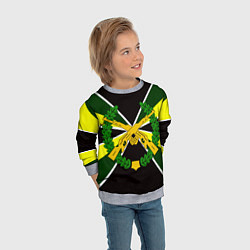 Свитшот детский Мотострелковые войска: лавры, цвет: 3D-меланж — фото 2