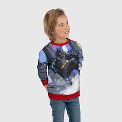 Свитшот детский Бэтмен на снегу, цвет: 3D-красный — фото 2