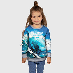 Свитшот детский Все дуреют с этой красоты, цвет: 3D-меланж — фото 2