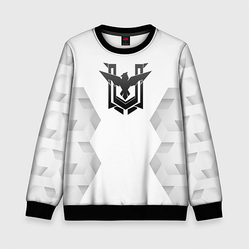 Детский свитшот Free Fire white poly / 3D-Черный – фото 1