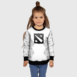 Свитшот детский Dota white poly, цвет: 3D-черный — фото 2