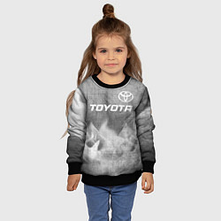 Свитшот детский Toyota - grey gradient посередине, цвет: 3D-черный — фото 2