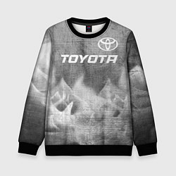 Свитшот детский Toyota - grey gradient посередине, цвет: 3D-черный