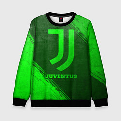 Свитшот детский Juventus - green gradient, цвет: 3D-черный