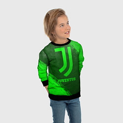 Свитшот детский Juventus - green gradient, цвет: 3D-черный — фото 2