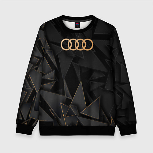 Детский свитшот Audi golden poly / 3D-Черный – фото 1