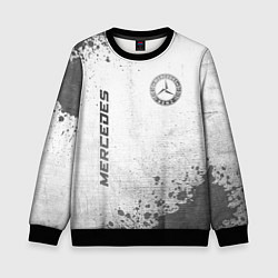 Свитшот детский Mercedes - white gradient вертикально, цвет: 3D-черный