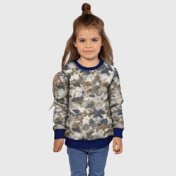 Свитшот детский Светлый камуфляж, цвет: 3D-синий — фото 2