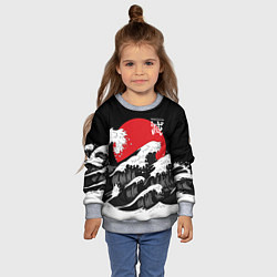 Свитшот детский Корпус бойни демонов - Kisatsutai, цвет: 3D-меланж — фото 2