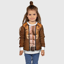 Свитшот детский Костюм Крайвена охотника, цвет: 3D-белый — фото 2