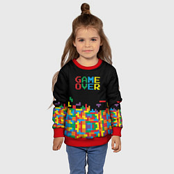 Свитшот детский Game over, цвет: 3D-красный — фото 2