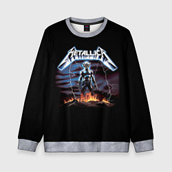 Свитшот детский Metallica - neon fantasy, цвет: 3D-меланж
