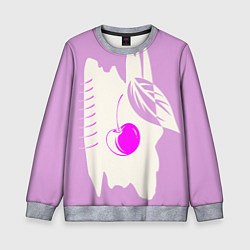 Детский свитшот Вишневый коллаж