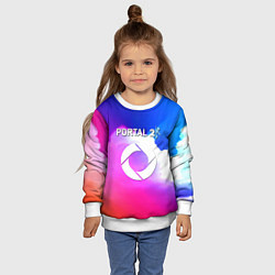 Свитшот детский Portal закат, цвет: 3D-белый — фото 2