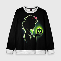 Детский свитшот Белоснежка и яблоко - силуэт крупно