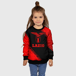 Свитшот детский Lazio - red gradient, цвет: 3D-черный — фото 2