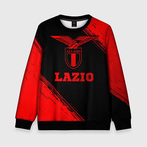 Детский свитшот Lazio - red gradient / 3D-Черный – фото 1