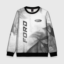 Детский свитшот Ford - white gradient вертикально