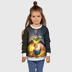 Свитшот детский Белоснежка и Мачеха, цвет: 3D-белый — фото 2