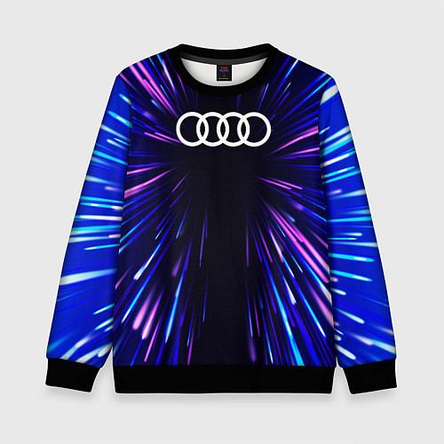 Детский свитшот Audi neon energy / 3D-Черный – фото 1