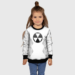 Свитшот детский Fallout white poly, цвет: 3D-черный — фото 2