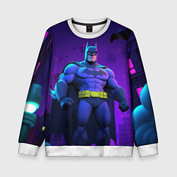 Свитшот детский Бэтмен объемная модель, цвет: 3D-белый
