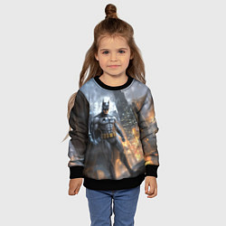 Свитшот детский Бэтмен - старый стиль, цвет: 3D-черный — фото 2