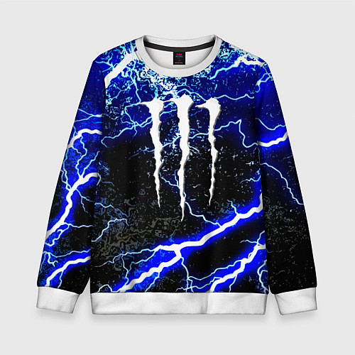 Детский свитшот Monster storm energy / 3D-Белый – фото 1