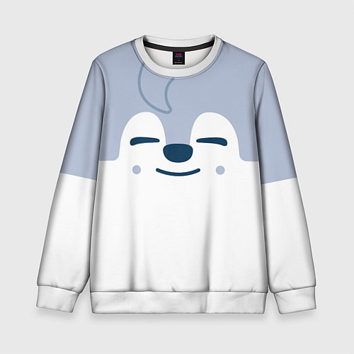 Детский свитшот Wolf Chan skzoo / 3D-Белый – фото 1