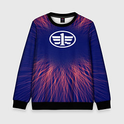 Свитшот детский FAW red energy, цвет: 3D-черный