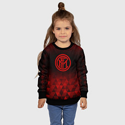Свитшот детский Inter red poly, цвет: 3D-черный — фото 2