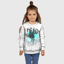 Свитшот детский Dead by april краски, цвет: 3D-белый — фото 2
