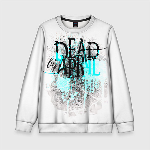 Детский свитшот Dead by april краски / 3D-Белый – фото 1
