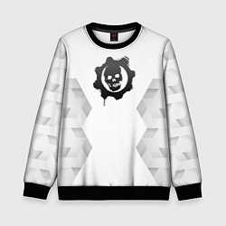 Детский свитшот Gears of War white poly
