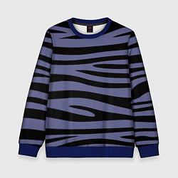 Свитшот детский Морские полоски, цвет: 3D-синий