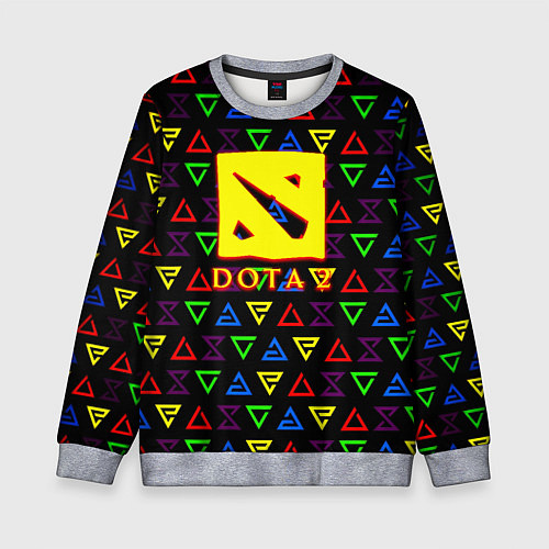 Детский свитшот Dota pattern witcher / 3D-Меланж – фото 1