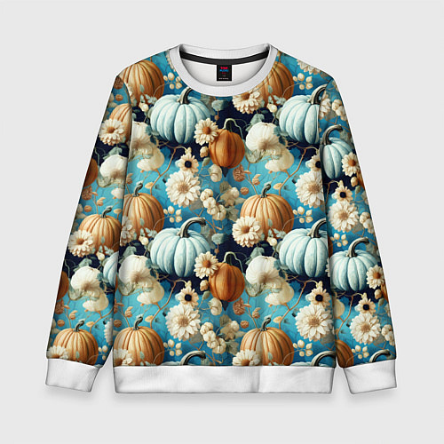 Детский свитшот Маленькие тыковки / 3D-Белый – фото 1
