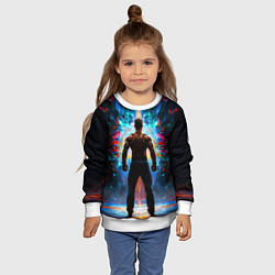 Свитшот детский Крав-мага боец, цвет: 3D-белый — фото 2