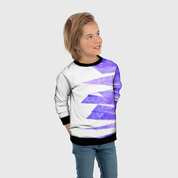 Свитшот детский Color white purple, цвет: 3D-черный — фото 2