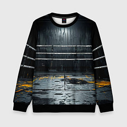 Свитшот детский Черный ринг, цвет: 3D-черный