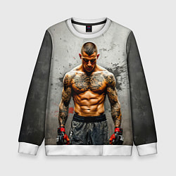 Детский свитшот Дастин Порье на сером