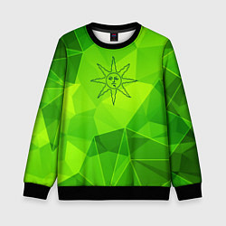 Детский свитшот Dark Souls green poly