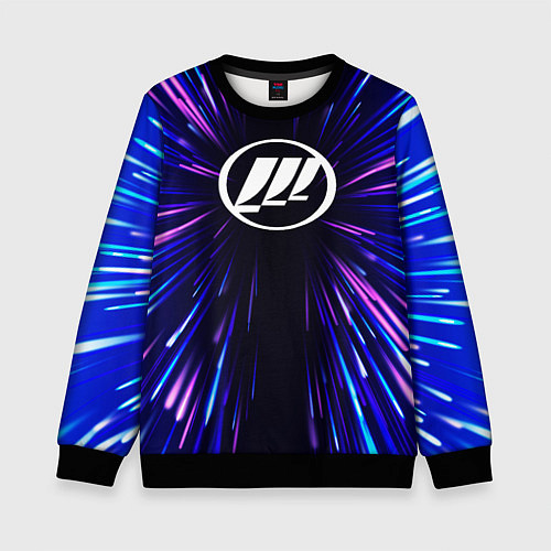 Детский свитшот Lifan neon energy / 3D-Черный – фото 1
