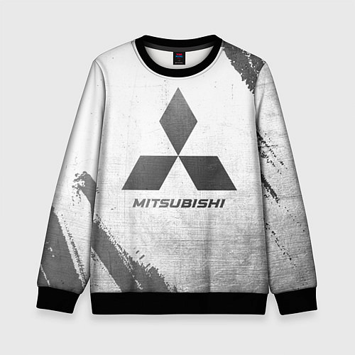 Детский свитшот Mitsubishi - white gradient / 3D-Черный – фото 1