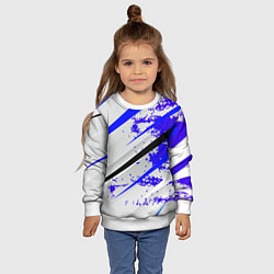 Свитшот детский Color white blue, цвет: 3D-белый — фото 2